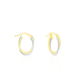 Créoles Tita Or Bicolore