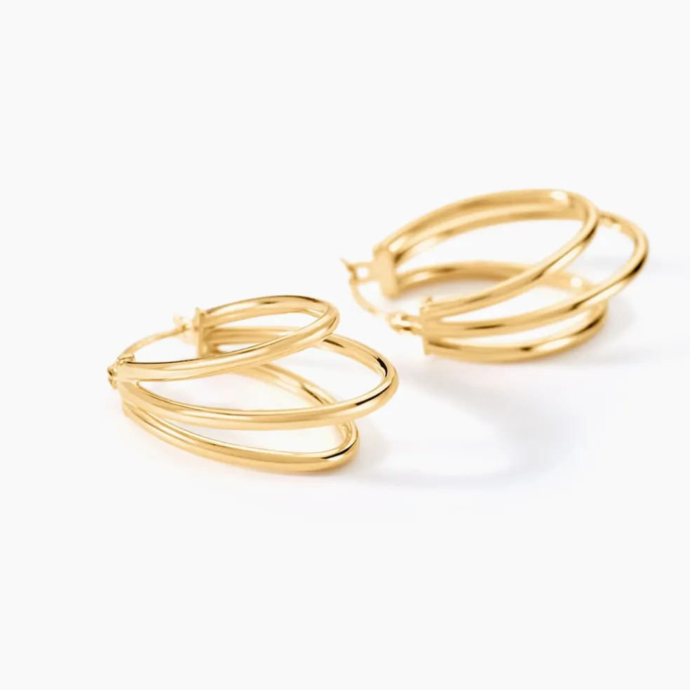 Créoles Trish Or Jaune