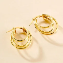 Créoles Trish Or Jaune