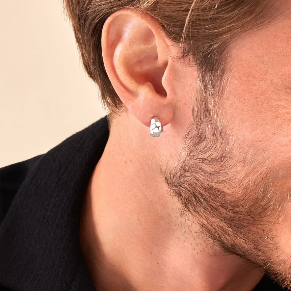 Créoles Two Argent Blanc