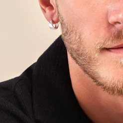 Créoles Two Argent Blanc