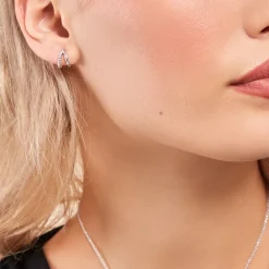 Créoles Two Argent Blanc