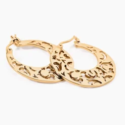 Créoles Tyfene Plaqué Or Jaune