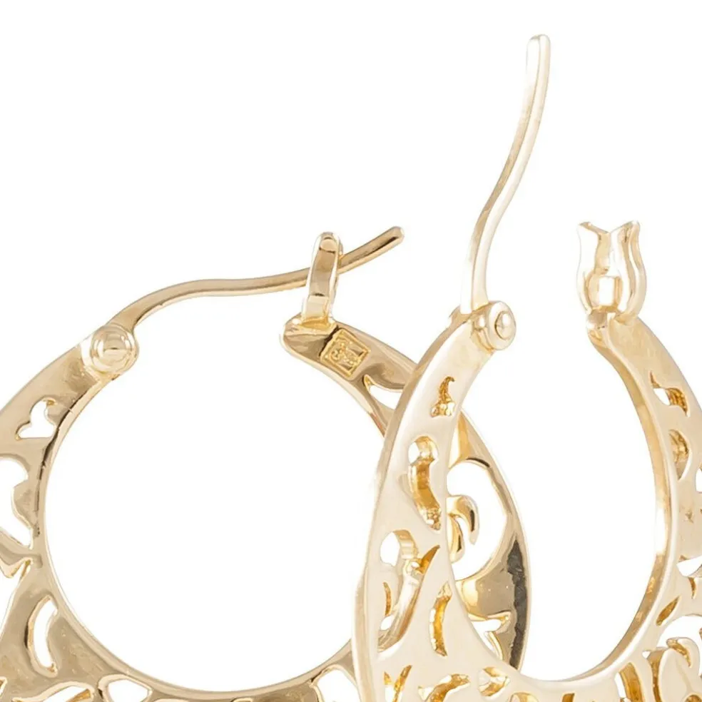 Créoles Tyfene Plaqué Or Jaune