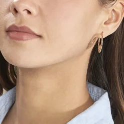 Créoles Tyfene Plaqué Or Jaune