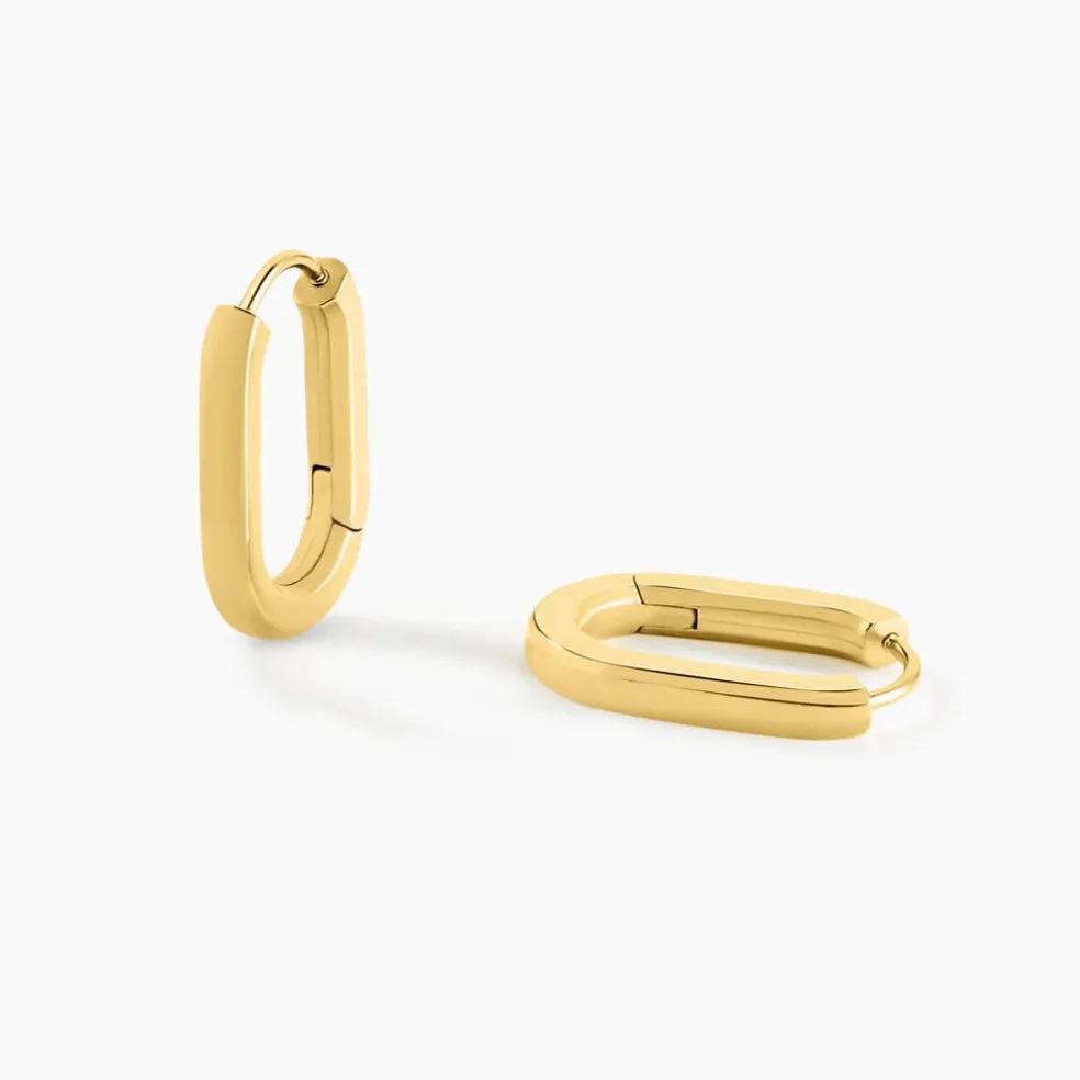 Créoles Urban Line Acier Doré