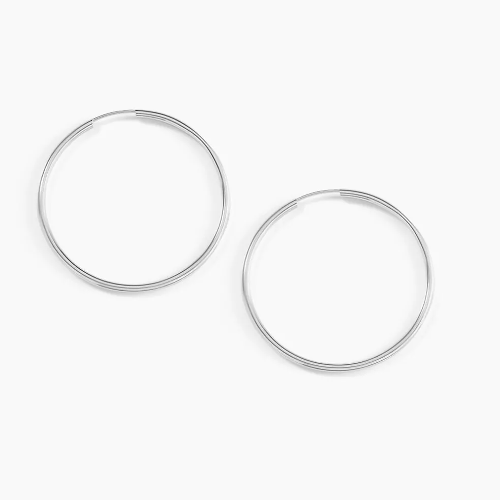 Créoles Valencina Or Blanc