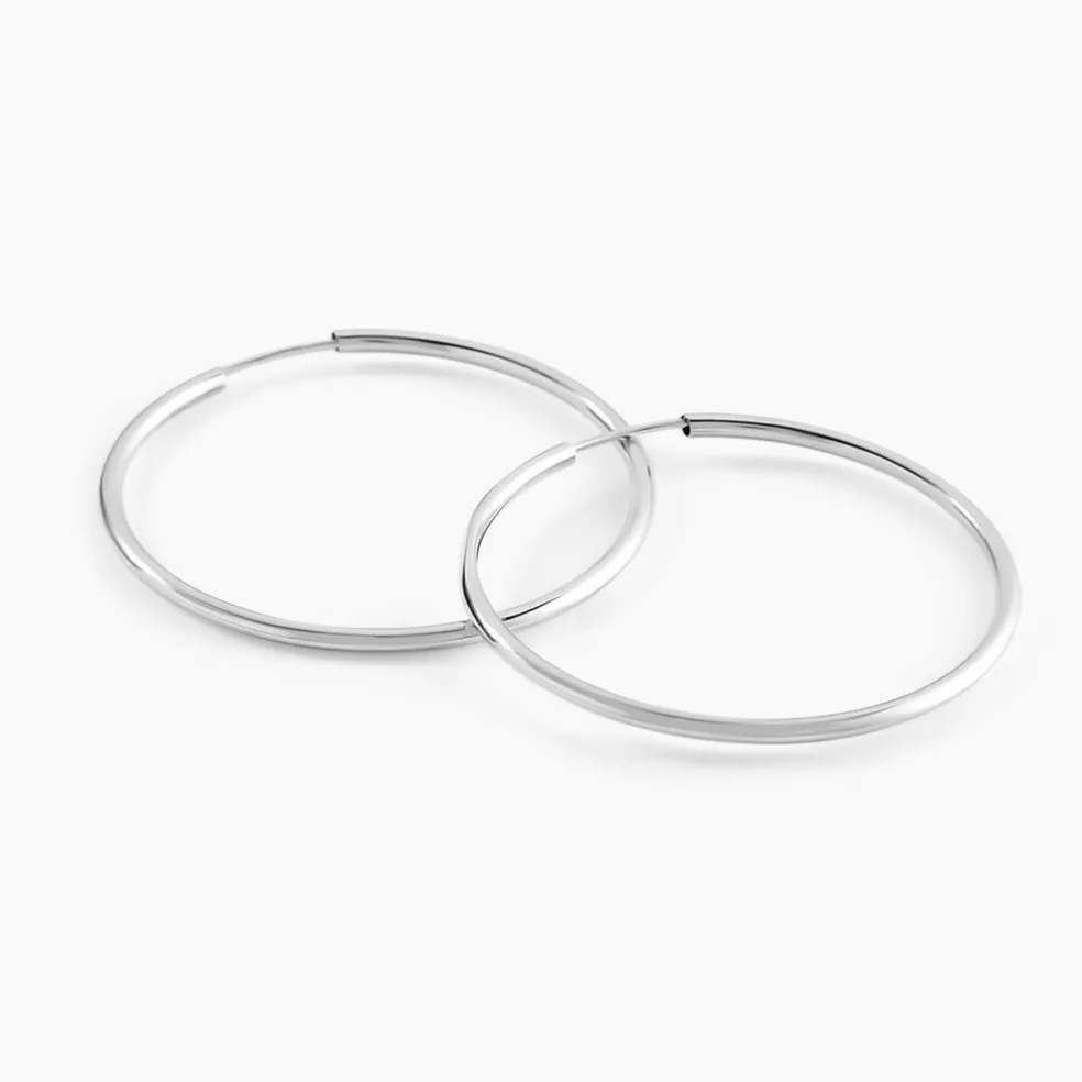 Créoles Valencina Or Blanc