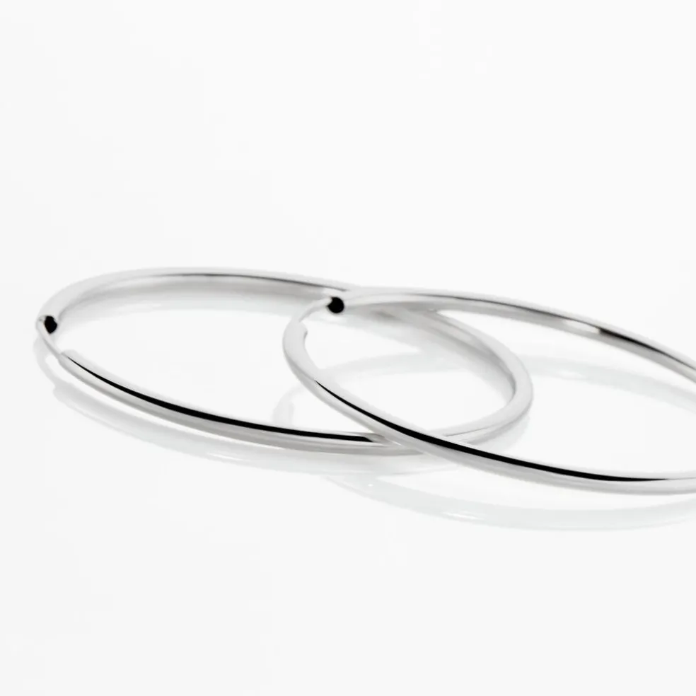 Créoles Valencina Or Blanc