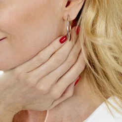 Créoles Valencina Or Blanc