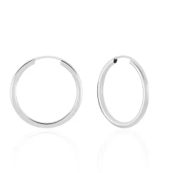 Créoles Valencina Or Blanc