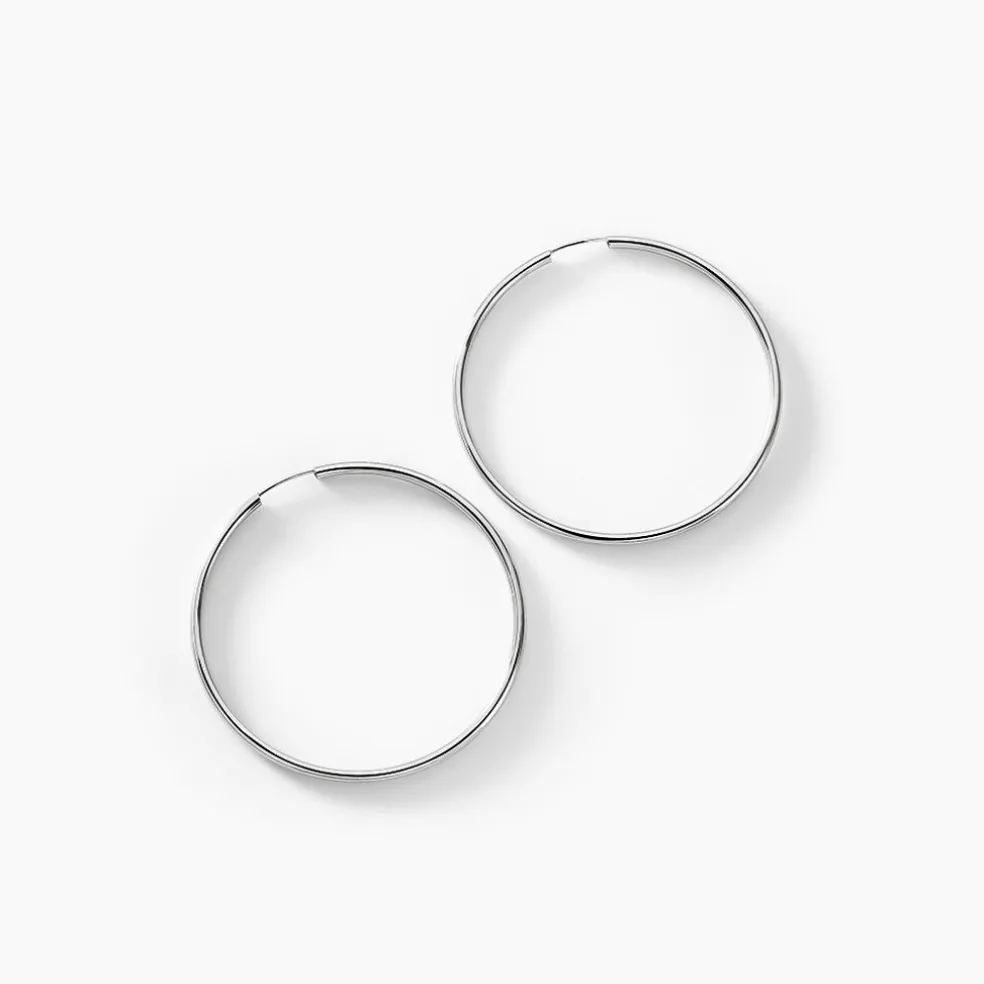 Créoles Valencina Or Blanc