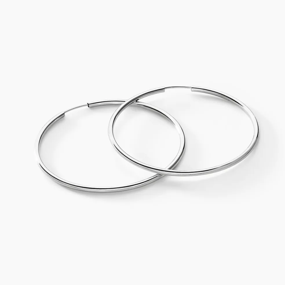 Créoles Valencina Or Blanc