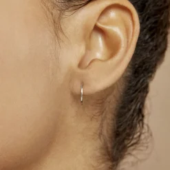 Créoles Valerina Or Blanc