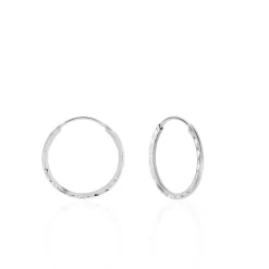 Créoles Valerina Or Blanc