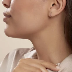 Créoles Valerina Or Blanc