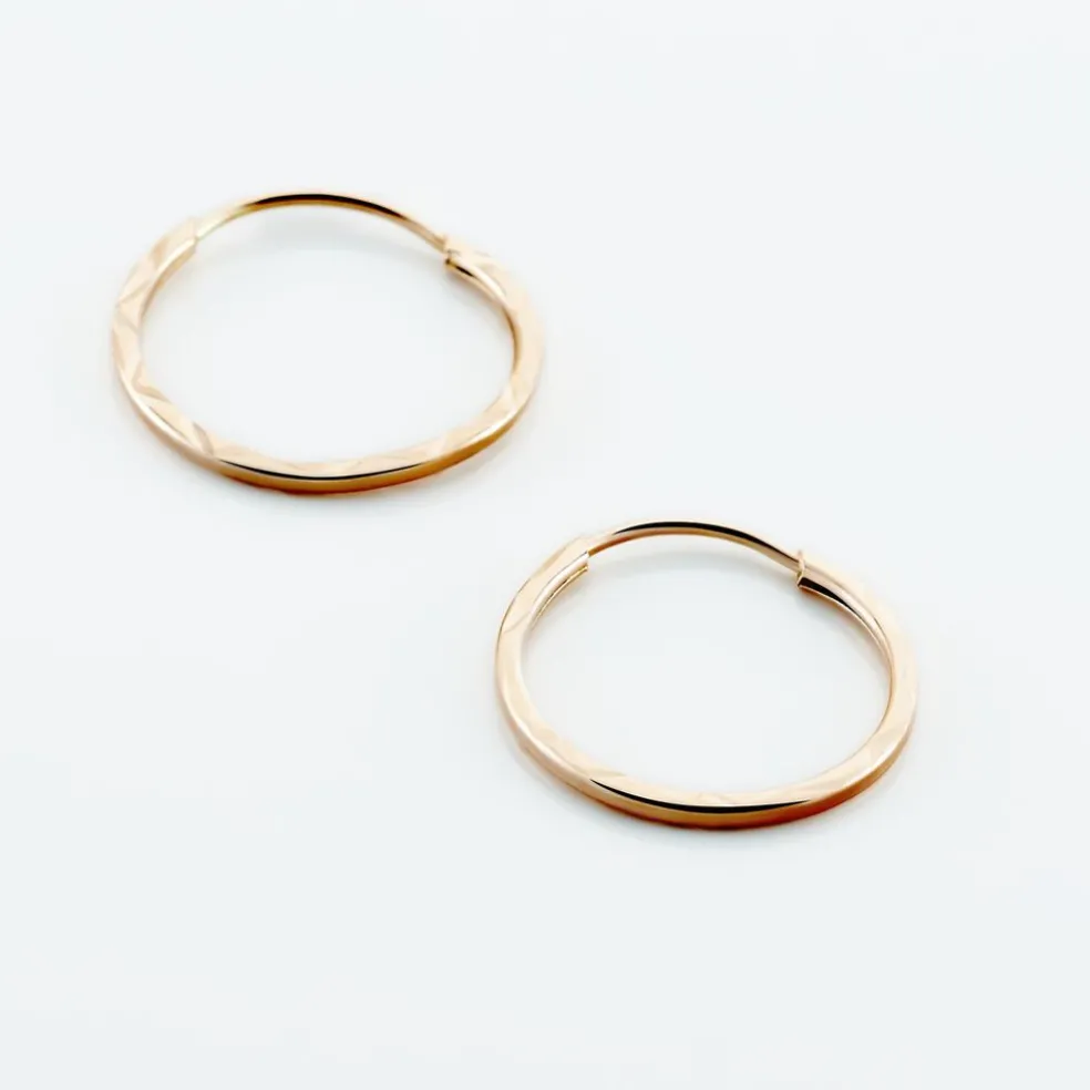 Créoles Valerina Or Rose