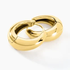 Créoles Venezia Acier Jaune