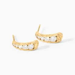 Créoles Victorico Or Jaune Oxyde De Zirconium