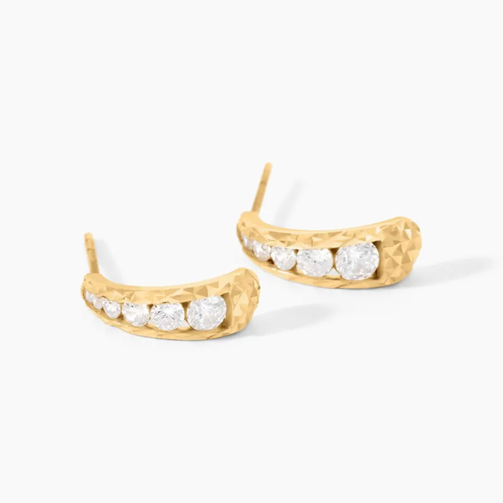 Créoles Victorico Or Jaune Oxyde De Zirconium