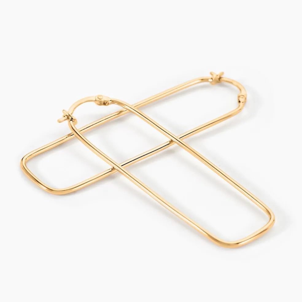 Créoles Yaira Plaqué Or Jaune