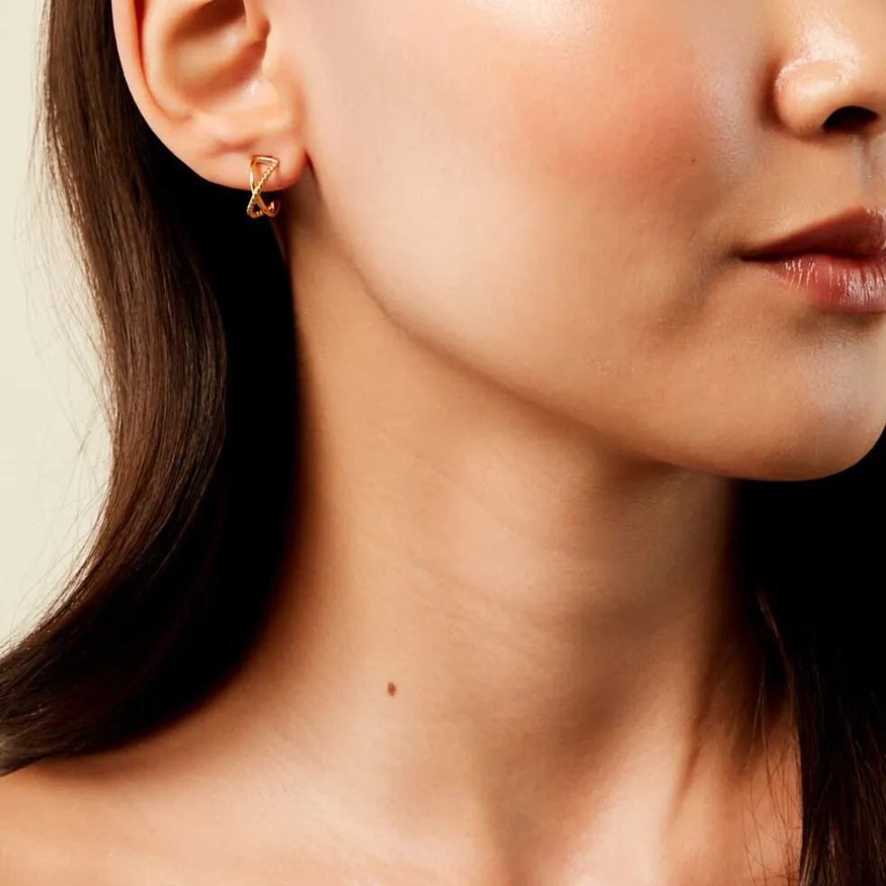 Créoles Zya Plaqué Or Jaune