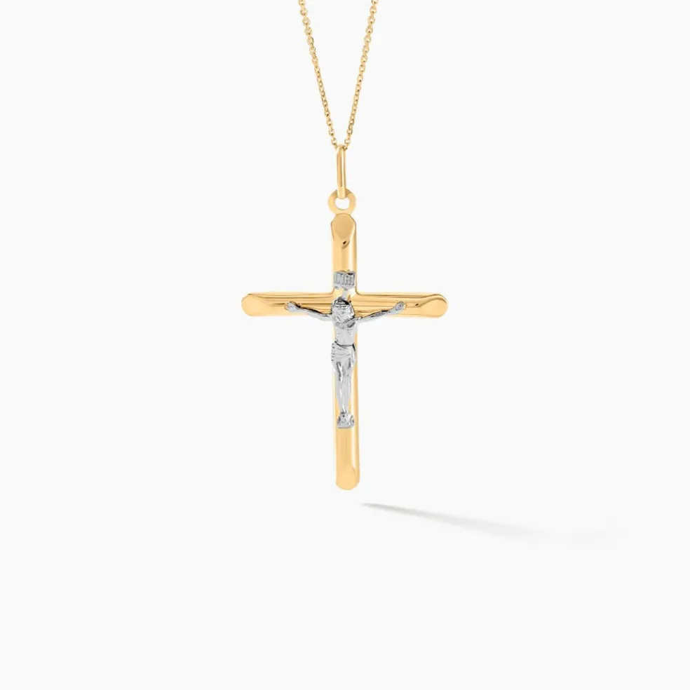 DAMIAN KREUZ 2 Unisex Anhänger Gold 375 (9 Karat) Christus