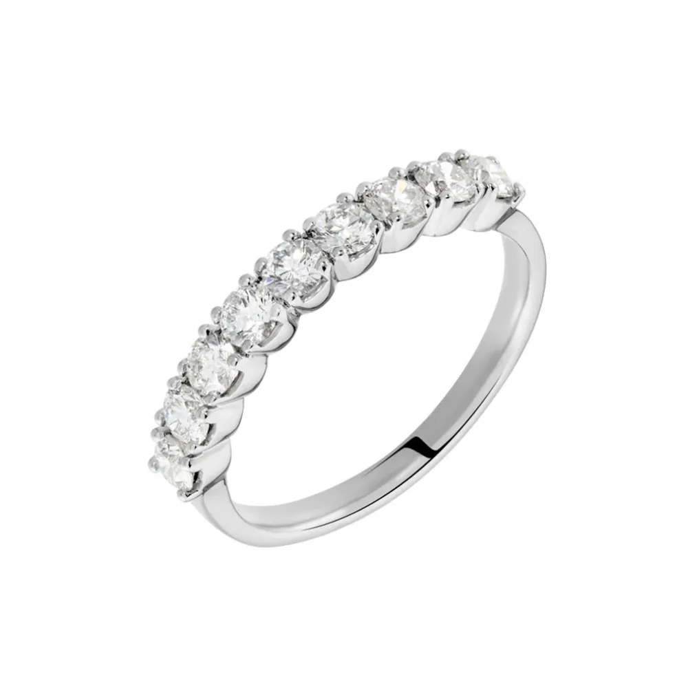 Demi Alliance Eloise Platine Blanc Diamant