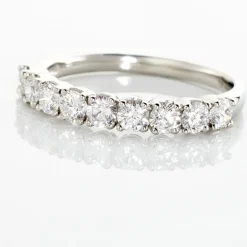 Demi Alliance Eloise Platine Blanc Diamant