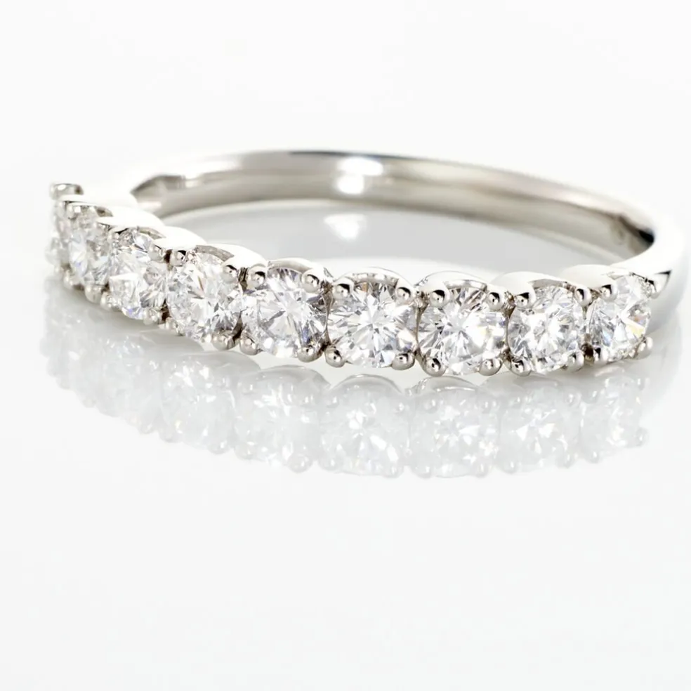 Demi Alliance Eloise Platine Blanc Diamant