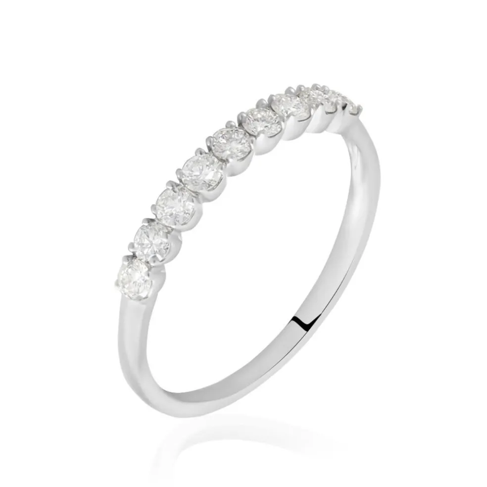Demi Alliance Eloise Platine Blanc Diamant