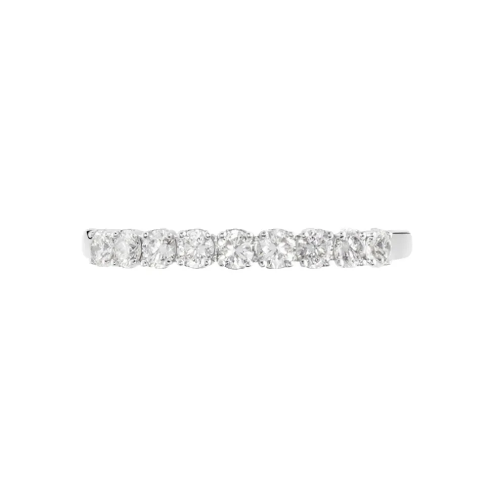 Demi Alliance Eloise Platine Blanc Diamant
