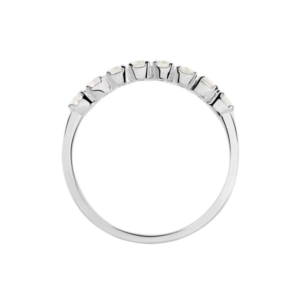 Demi Alliance Eloise Platine Blanc Diamant