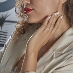 Demi Alliance Eloise Platine Blanc Diamant