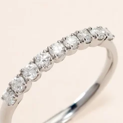 Demi Alliance Hera Platine Blanc Diamant