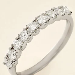 Demi Alliance Hera Platine Blanc Diamant