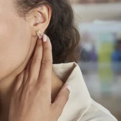 Demi Créoles Griselidis Or Jaune  Oxyde