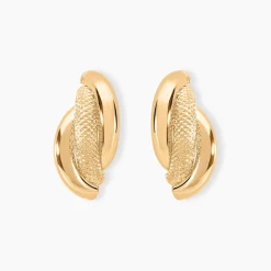 Demi Créoles Or Jaune Fermine