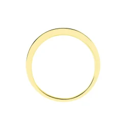 Demi-alliance Or Jaune Valentine Diamant Synthetique