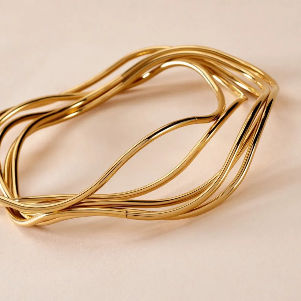 Jonc Gold Aura Acier Jaune