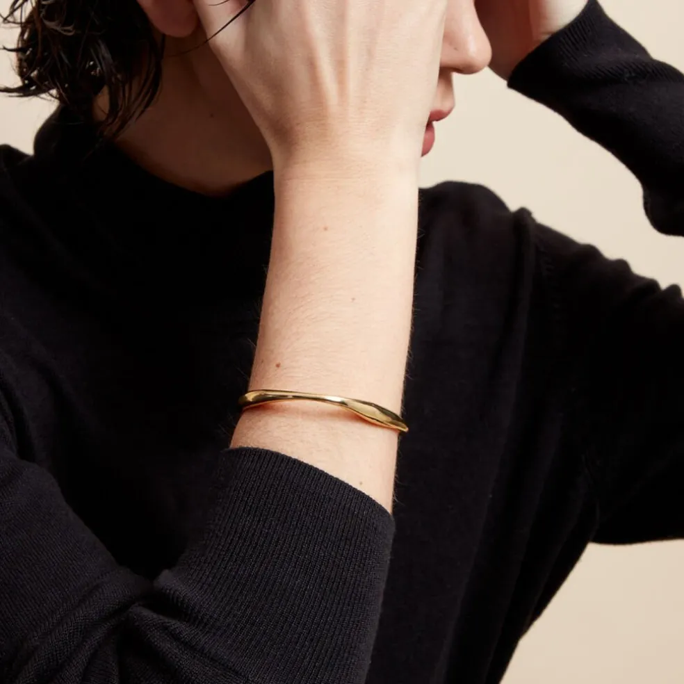 Jonc Gold Aura Acier Jaune