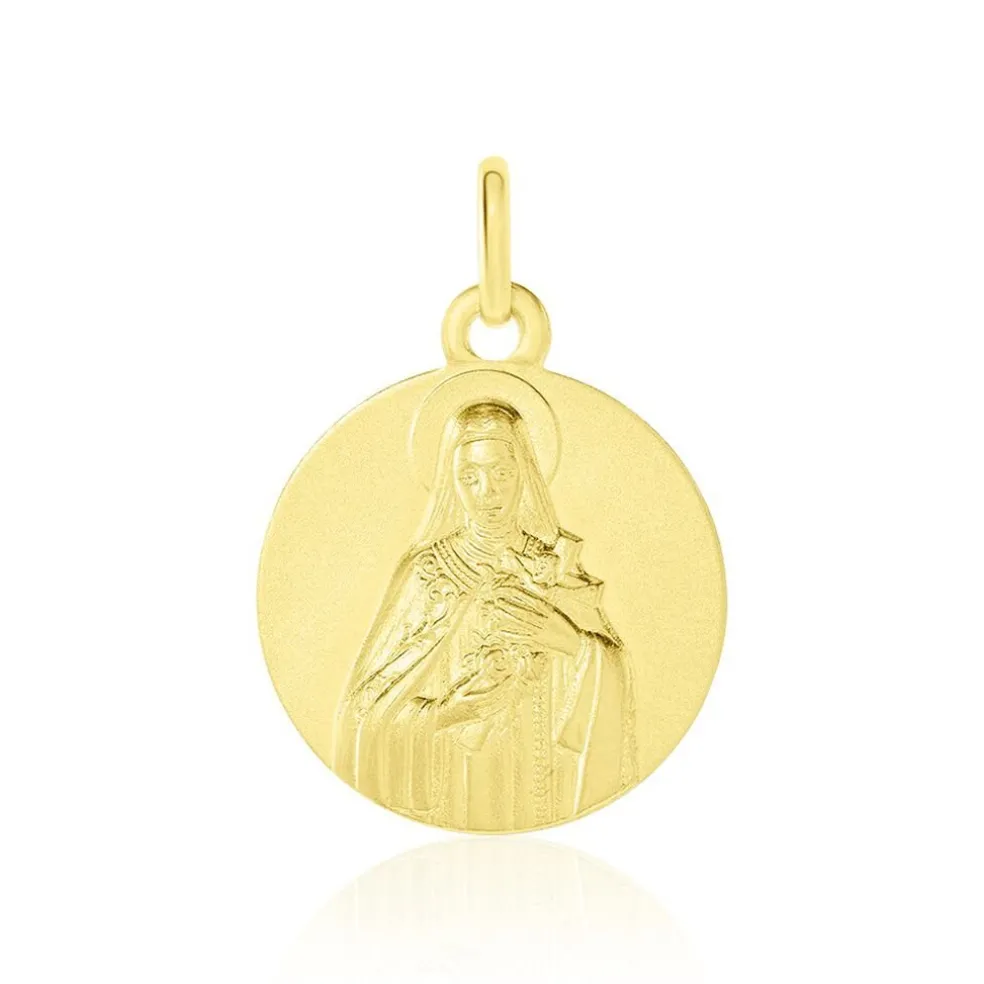 Médaille Or Jaune Sainte Thérèse