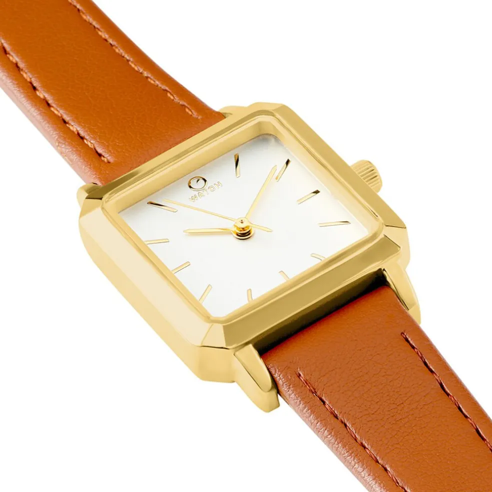 Montre 0 O Watch Square Blanc