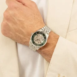 Montre Boss Principle Skeleton Vert