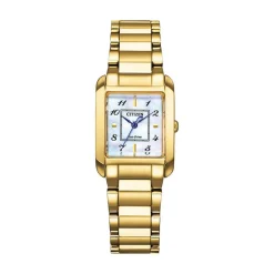 Montre Citizen Ladies Square Nacre Blanche