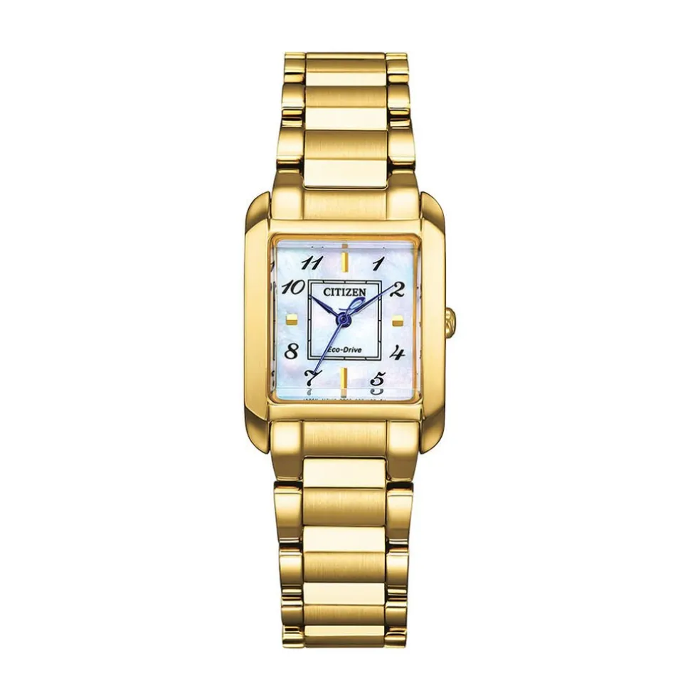 Montre Citizen Ladies Square Nacre Blanche