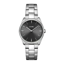 Montre Cluse Feroce Petite Acier Blanc