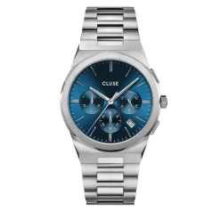Montre Cluse Vigoureux Chrono Bleu