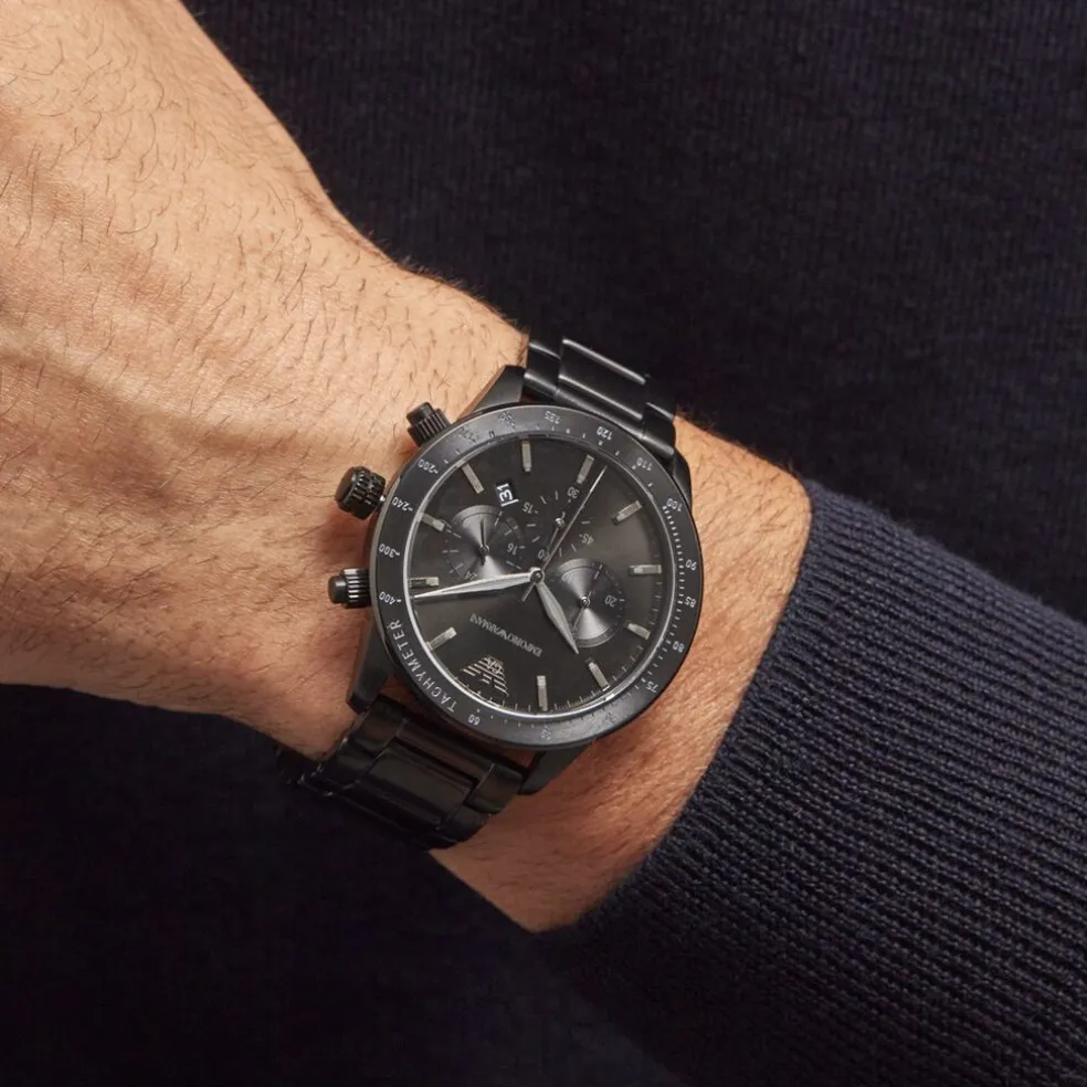 Montre Emporio Armani Noir