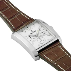 Montre Festina On The Square Chrono Argenté